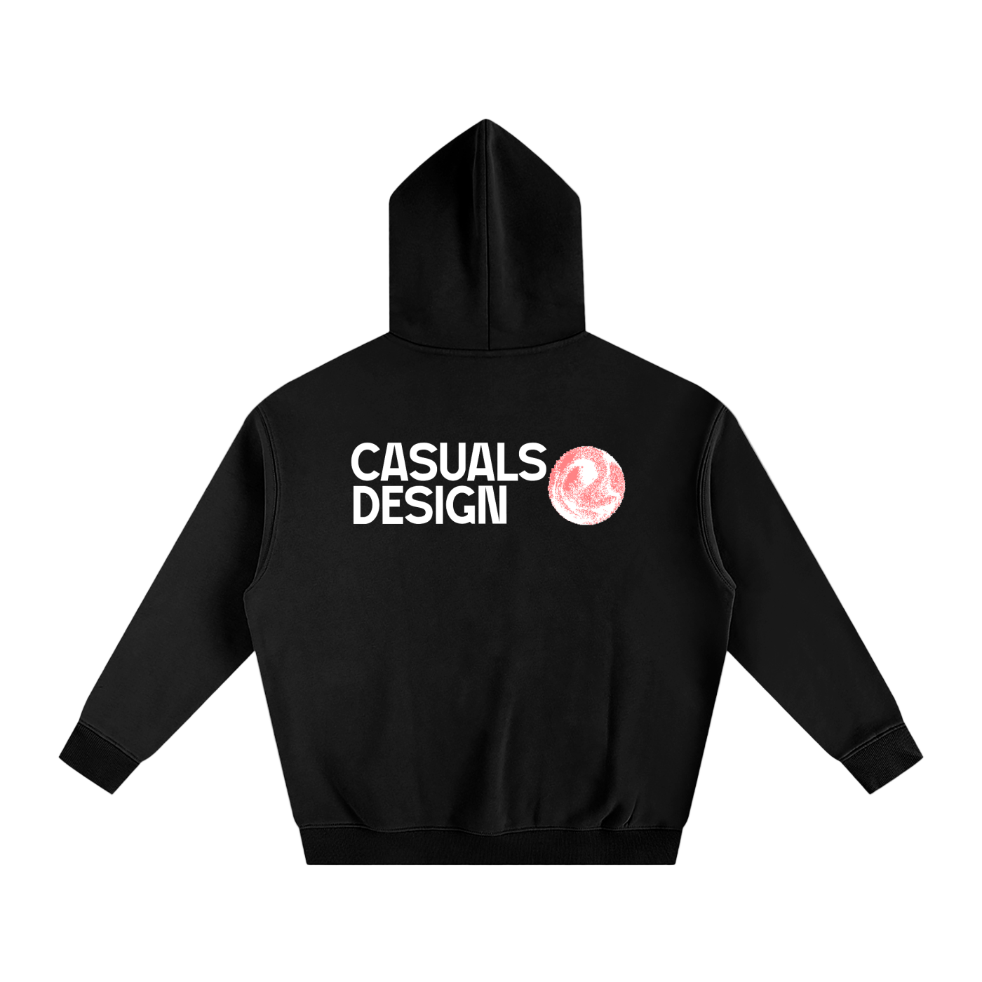 Oversized Fleeced Hoodie – Casuals "Art" Design