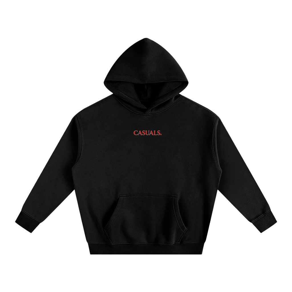 Cherry Emblem Oversized Hoodie – Black