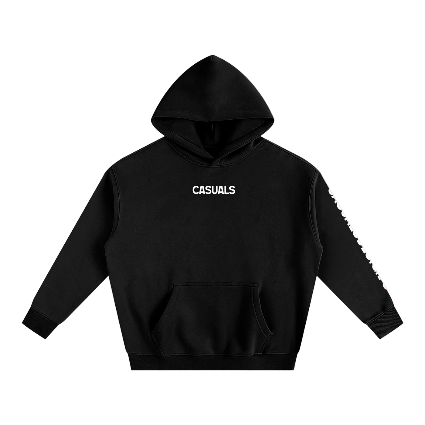 Oversized Fleeced Hoodie – Casuals "Art" Design
