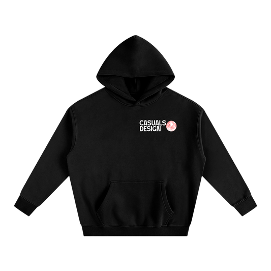 Oversized Fleeced Hoodie – Casuals "Art" Design