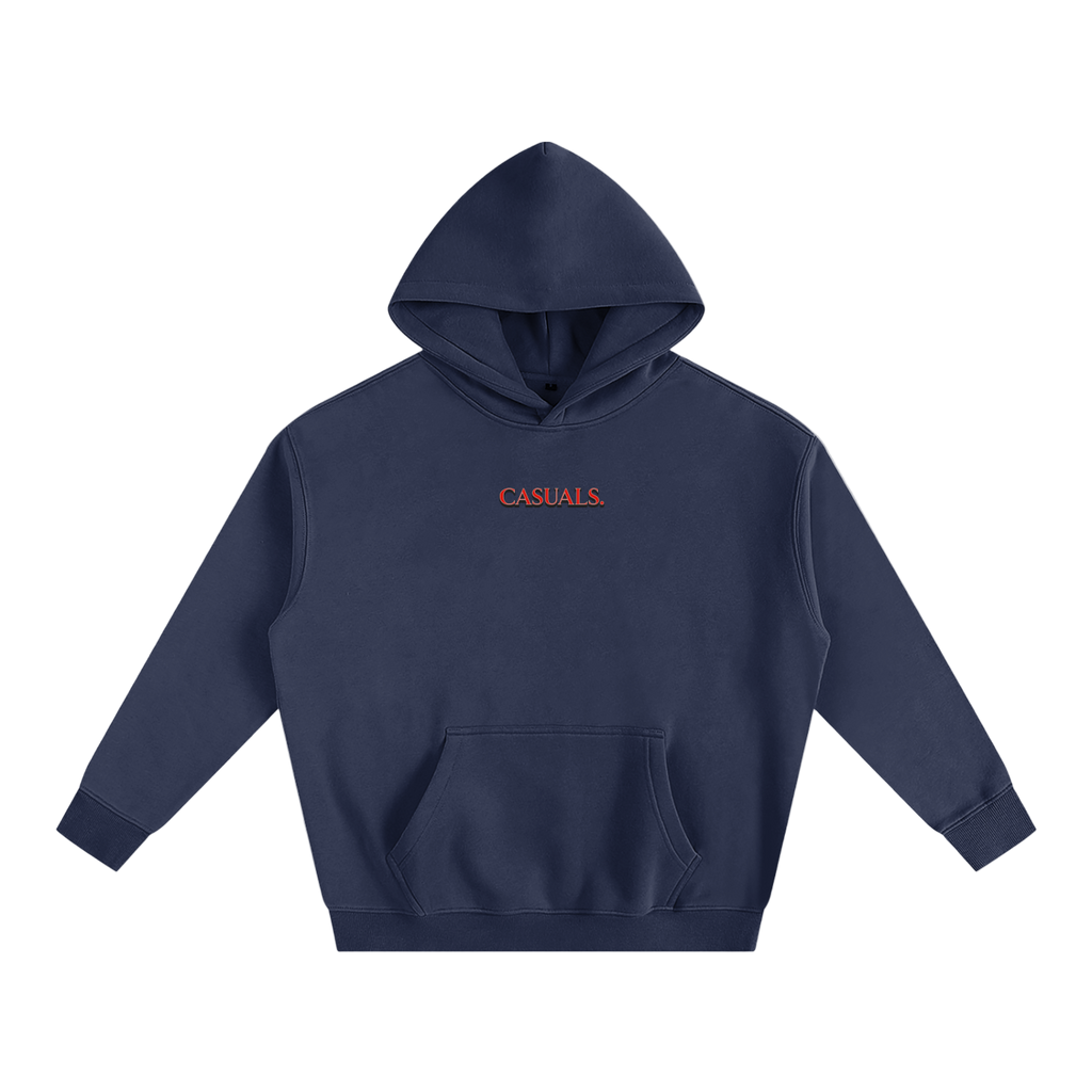 Cherry Emblem Oversized Hoodie – Navy