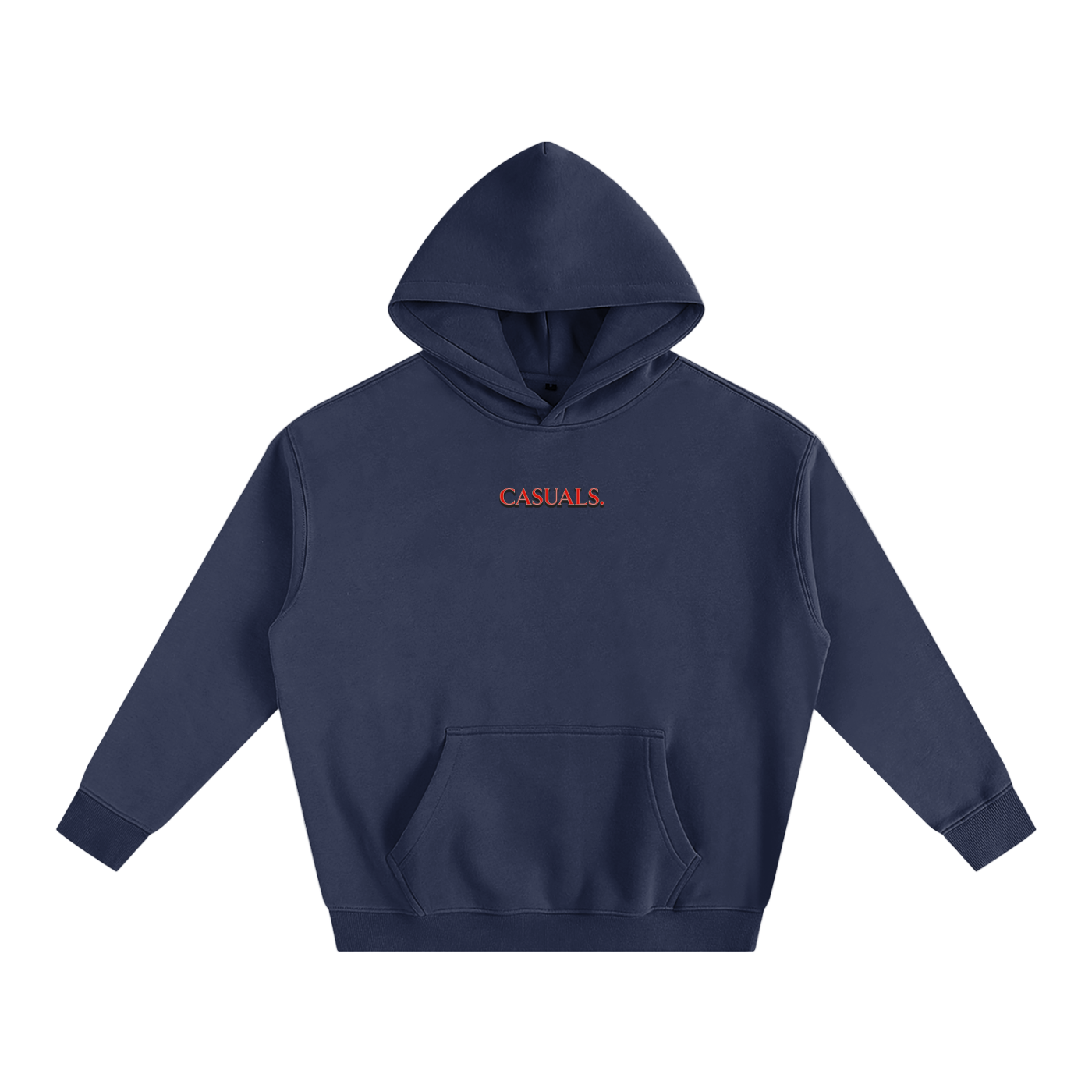Cherry Emblem Oversized Hoodie – Navy